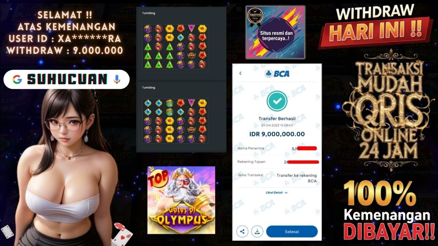 SUHUCUAN JACKPOT SLOT GATES OF OLYMPUS